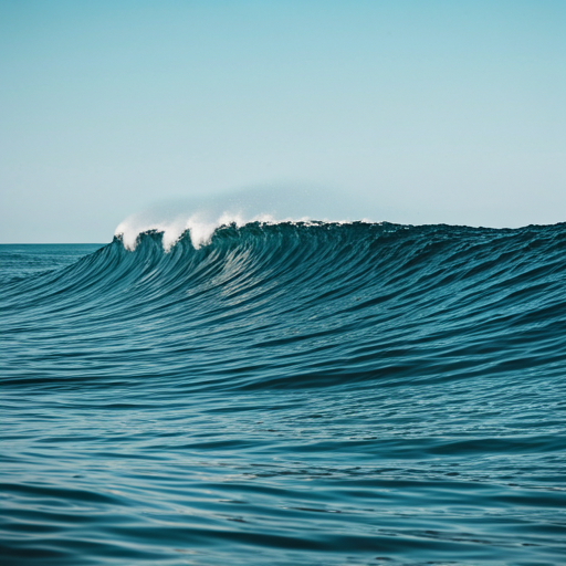 Deep ocean waves and spiritual atmosphere